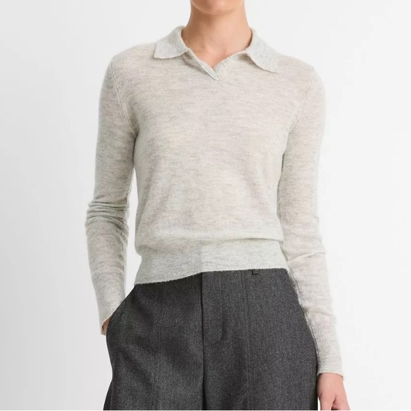 NWOT Wool Blend Polo Sweater - Picture 4 of 6